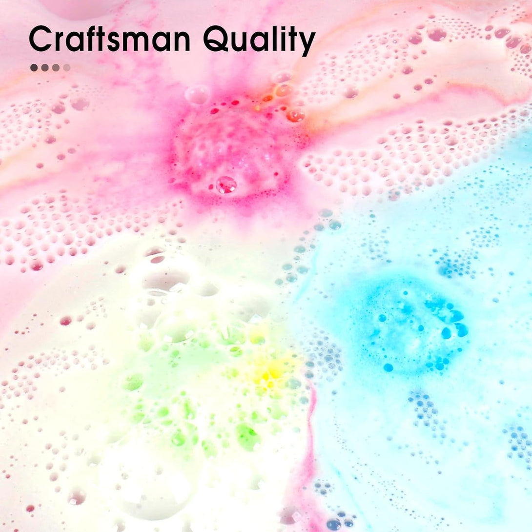 Ihave Bath Bombs for Kids and Women, 12 Natural Handmade Bath Bomb Gift Set, Bubble Bath Bombs - Perfect Self Care Relaxing Spa Gifts for Women