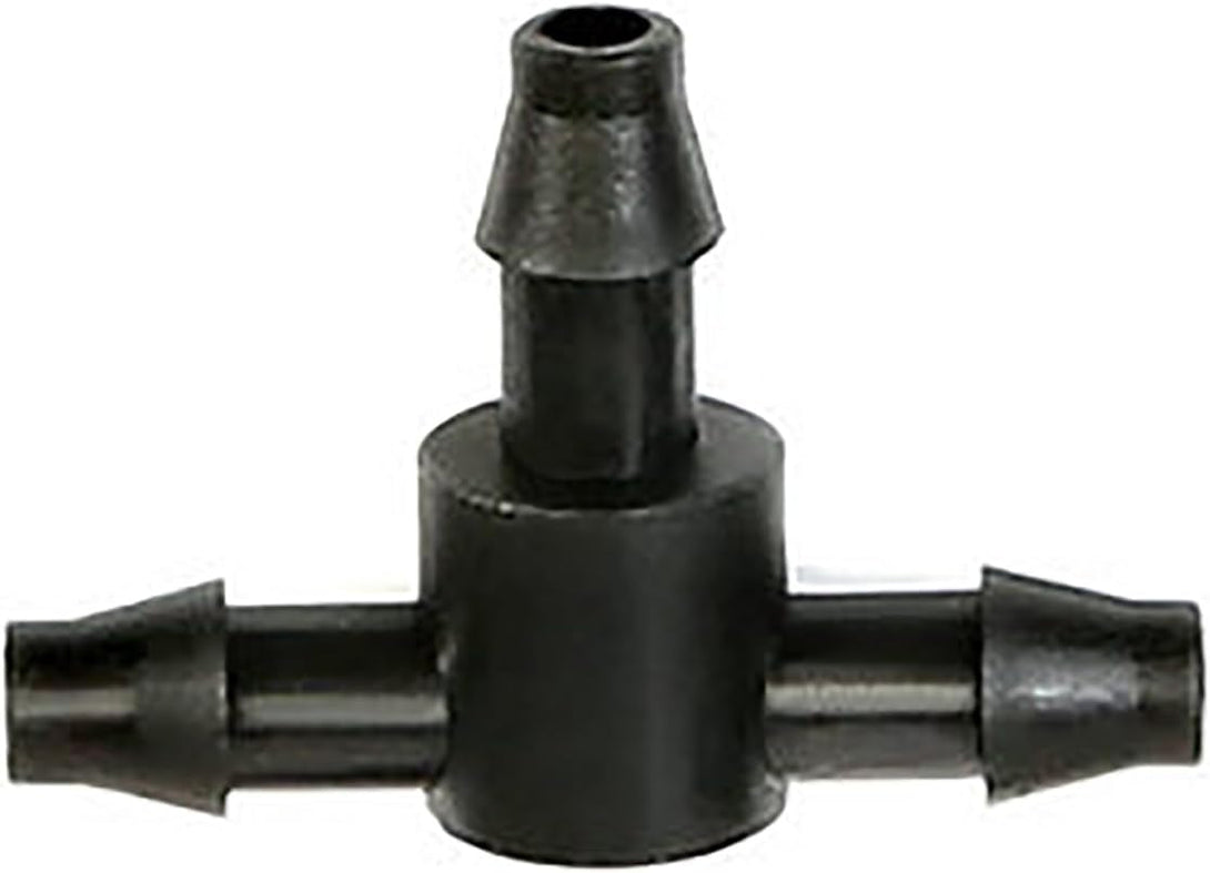 50 Pcs Drip Irrigation Universal Connector 1/4 Inch Barbed Tee Tubing