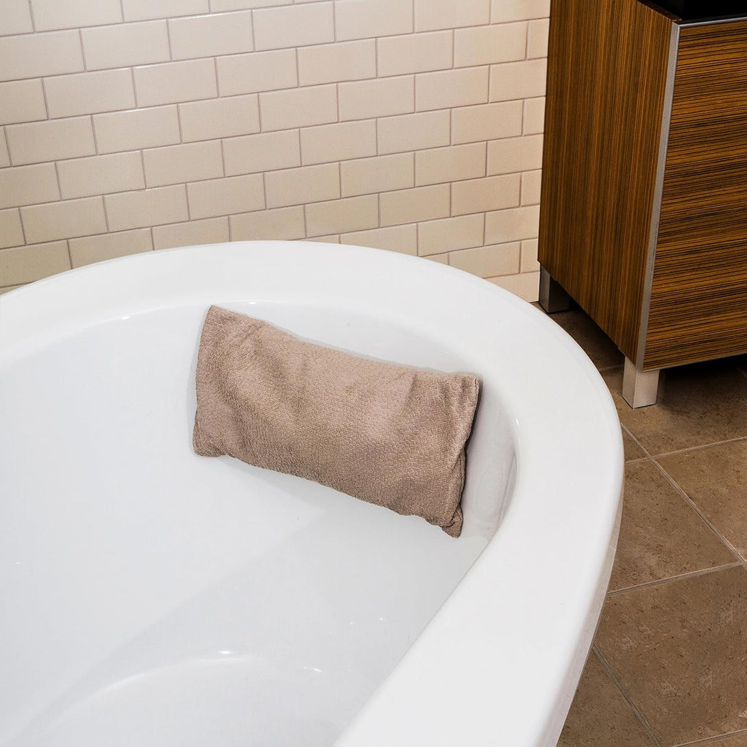 Splash Home Beads Pebble Bath Pillow, Taupe