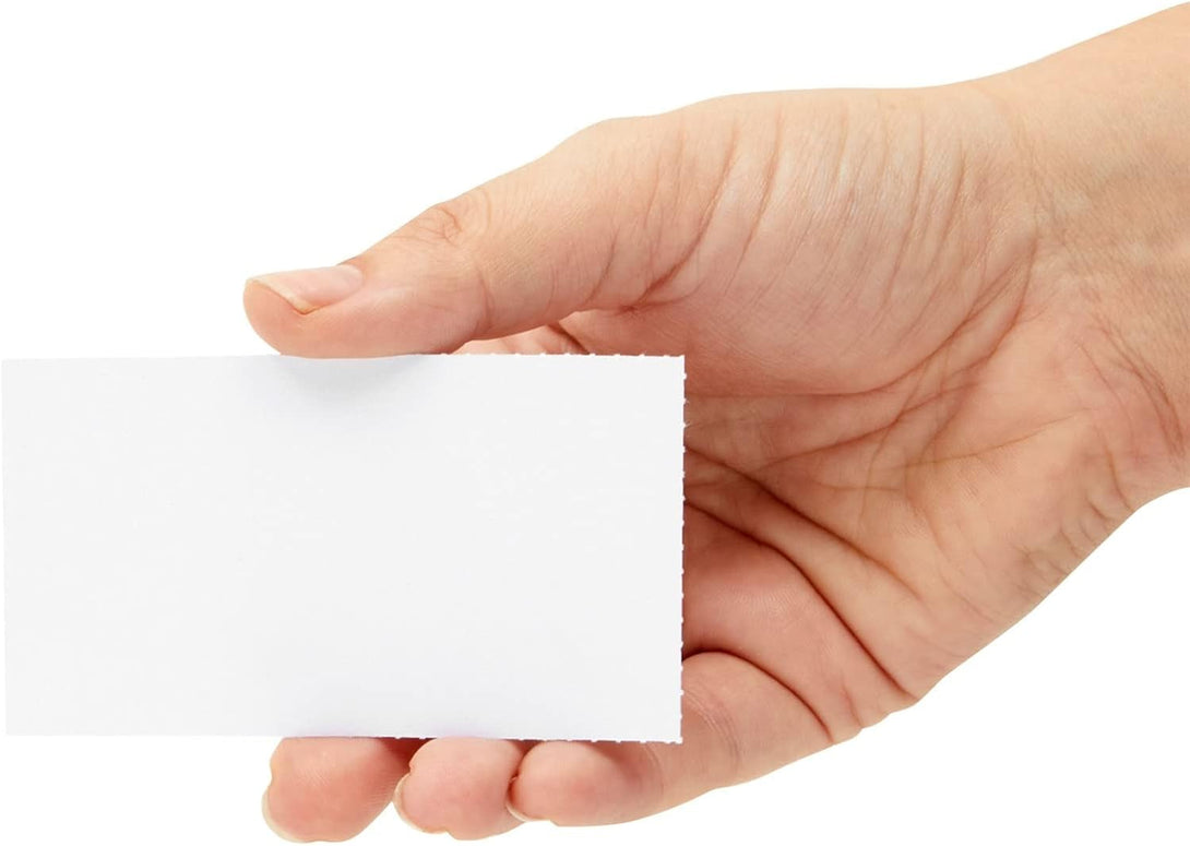 100 Pack Blank Business Card Paper for Printer, Inkjet and Laser Printable Sheets, 1000 Cards, Multi Purpose Office Supplies, 3.5 X 2 In, White