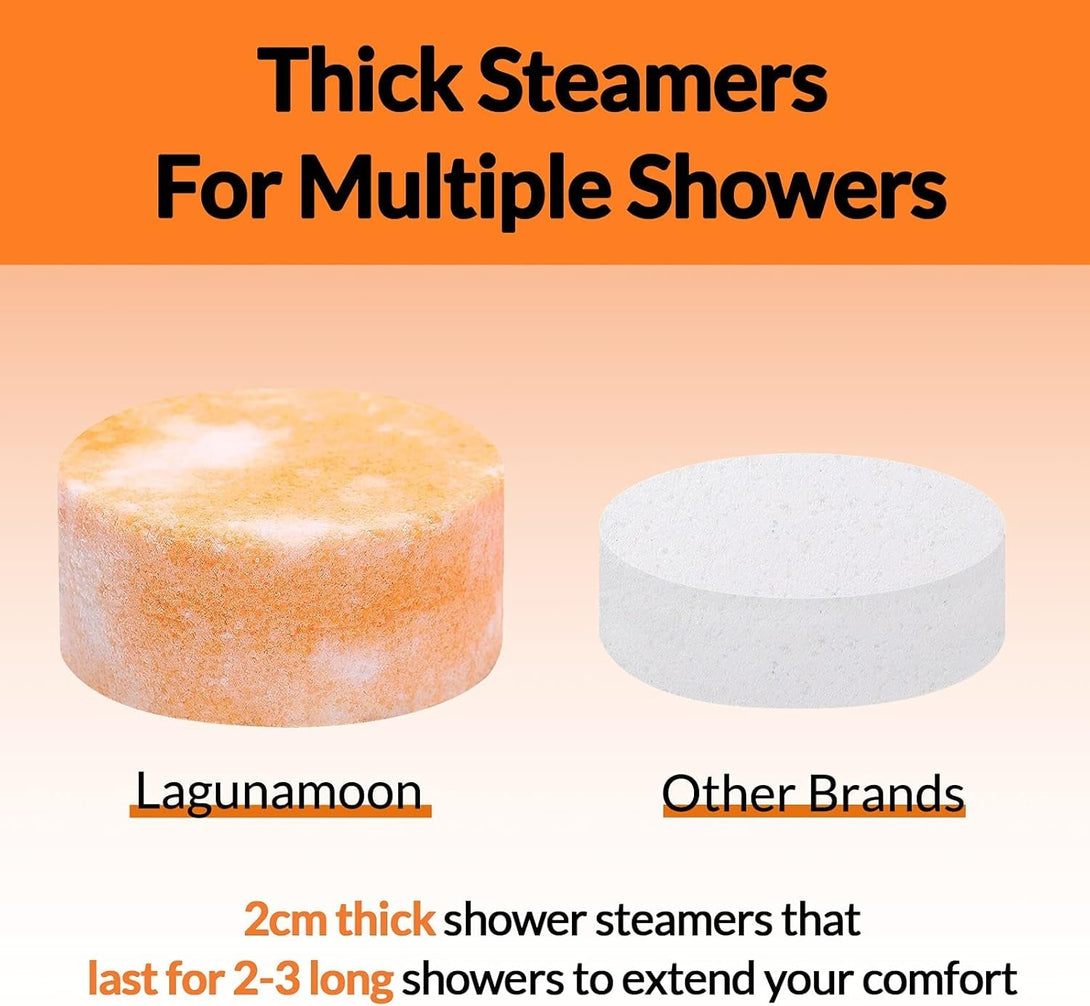 Aromatherapy Shower Steamers - 6Pc Variety Pack Handmade Shower Steamers W/Pure Essential Oils to Relax, Moisturize for Spa Day, Self Care - for Men, Women, Moms, Pampering Gifts for Her