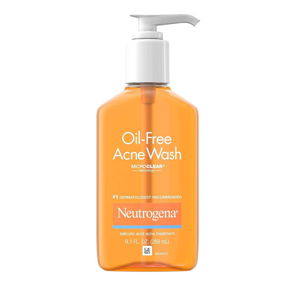 Neutrogena Oil-Free Facial Cleanser with Salicylic Acid for Acne-Prone Skin, 9.1 Fl. Oz