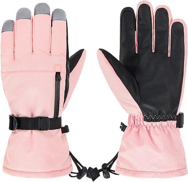 American Trends Ski Gloves for Men Women Waterproof Snow Ski Gloves for Winter Snowboard