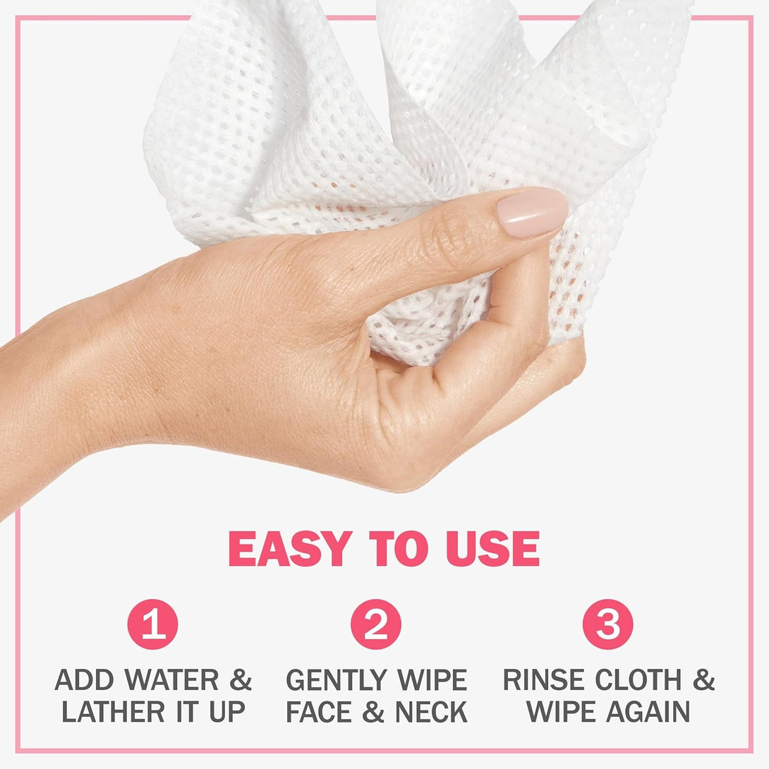 Olay Daily Facials, Daily Clean Makeup Removing Facial Cleansing Wipes, 5-In-1 Water Activated Cloths, Exfoliates, Tones and Hydrates Skin, 66 Count