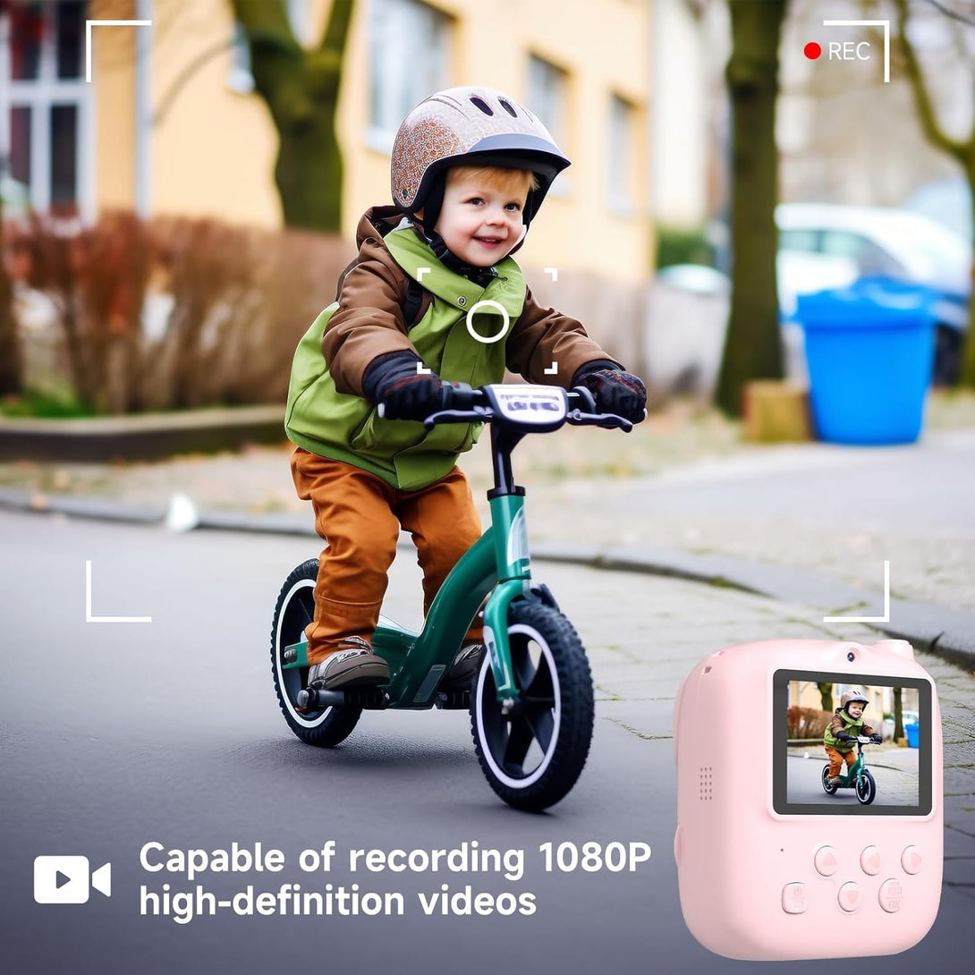 2025 Kids Print Camera,Best Gifts for Boys and Girls,32Gb Memory,2.4 Inch Front and Rear Camera with 1080P for Toddler and Teenagers Age 4-13 Year Old