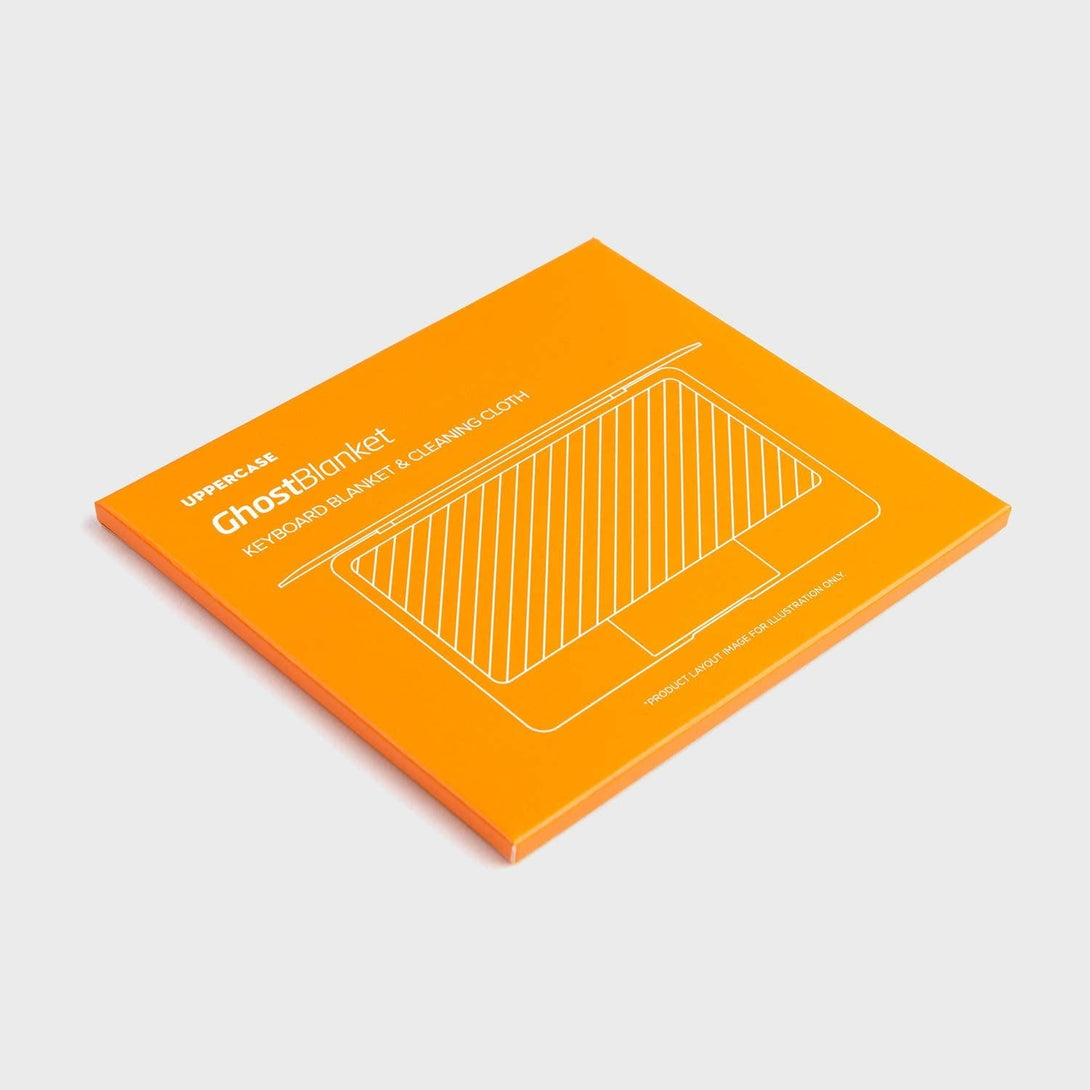 UPPERCASE Ghostblanket Screen Keyboard Imprint Protection Microfiber Liner and Cleaning Cloth 13" Compatible with Macbook Pro 13" 14" and Macbook Air 13" 15"