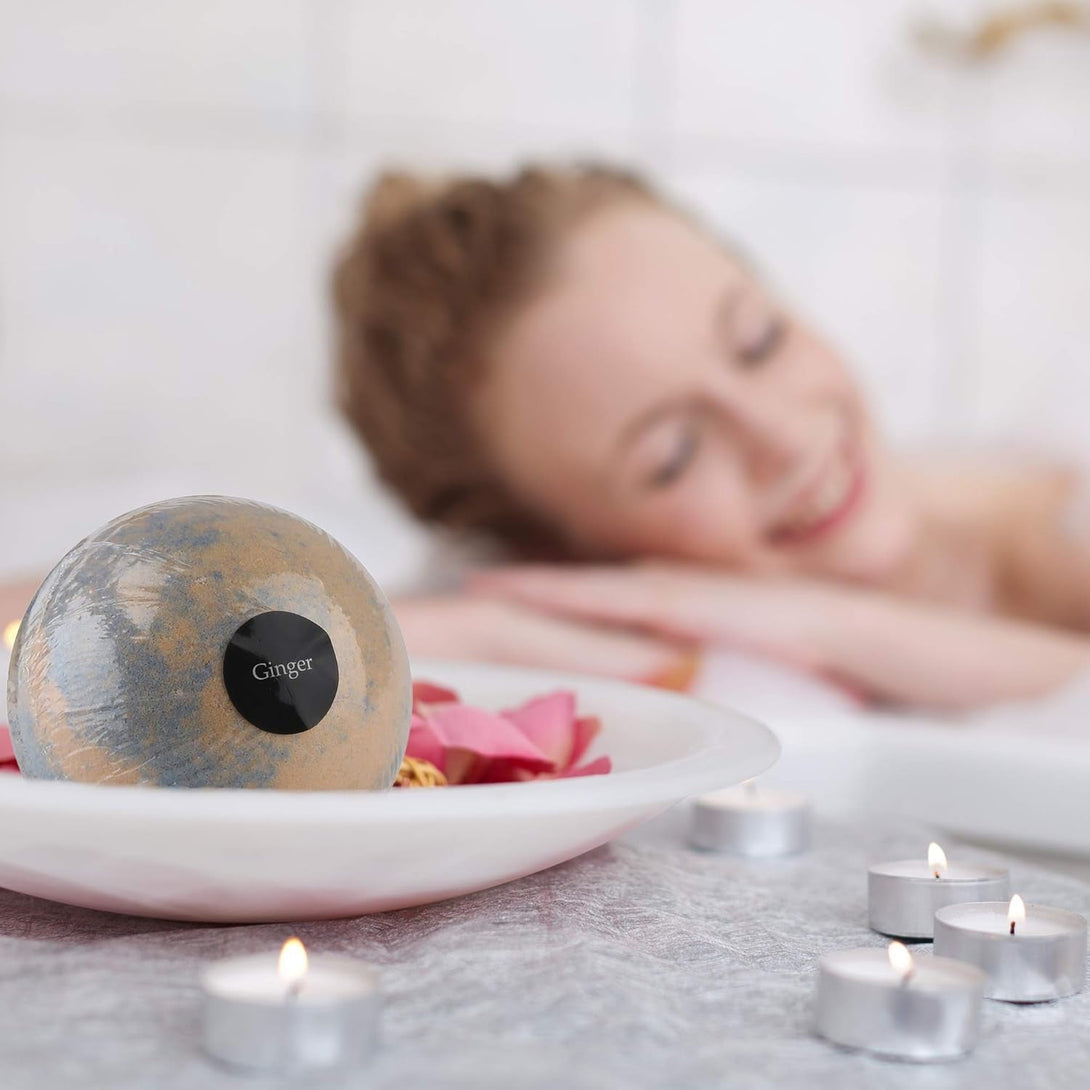 Luxury Bath Bombs for Women - Gift Set of 24 Bathbombs with Organic Essential Oils - Natural Vegan Soap for Moisturizing Fizzy Bubbles