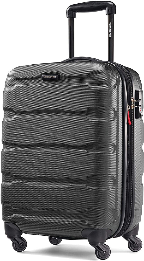 Samsonite Omni PC Hardside Expandable Luggage with Spinner Wheels, Black, Carry-On 20-Inch