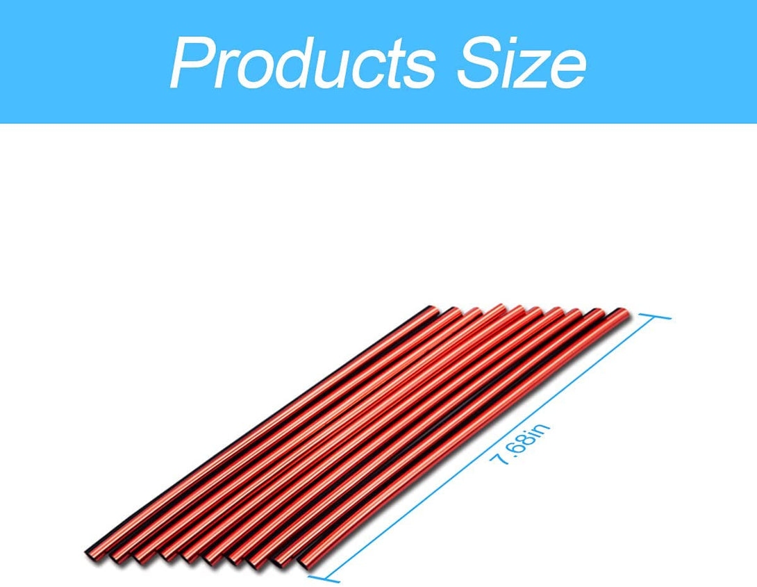 20 Pieces Car Air Conditioner Decoration Strip for Vent Outlet, Universal Waterproof Bendable Air Vent Outlet Trim Decoration, Suitable for Most Air Vent Outlet, Car Interior Accessories (Red)