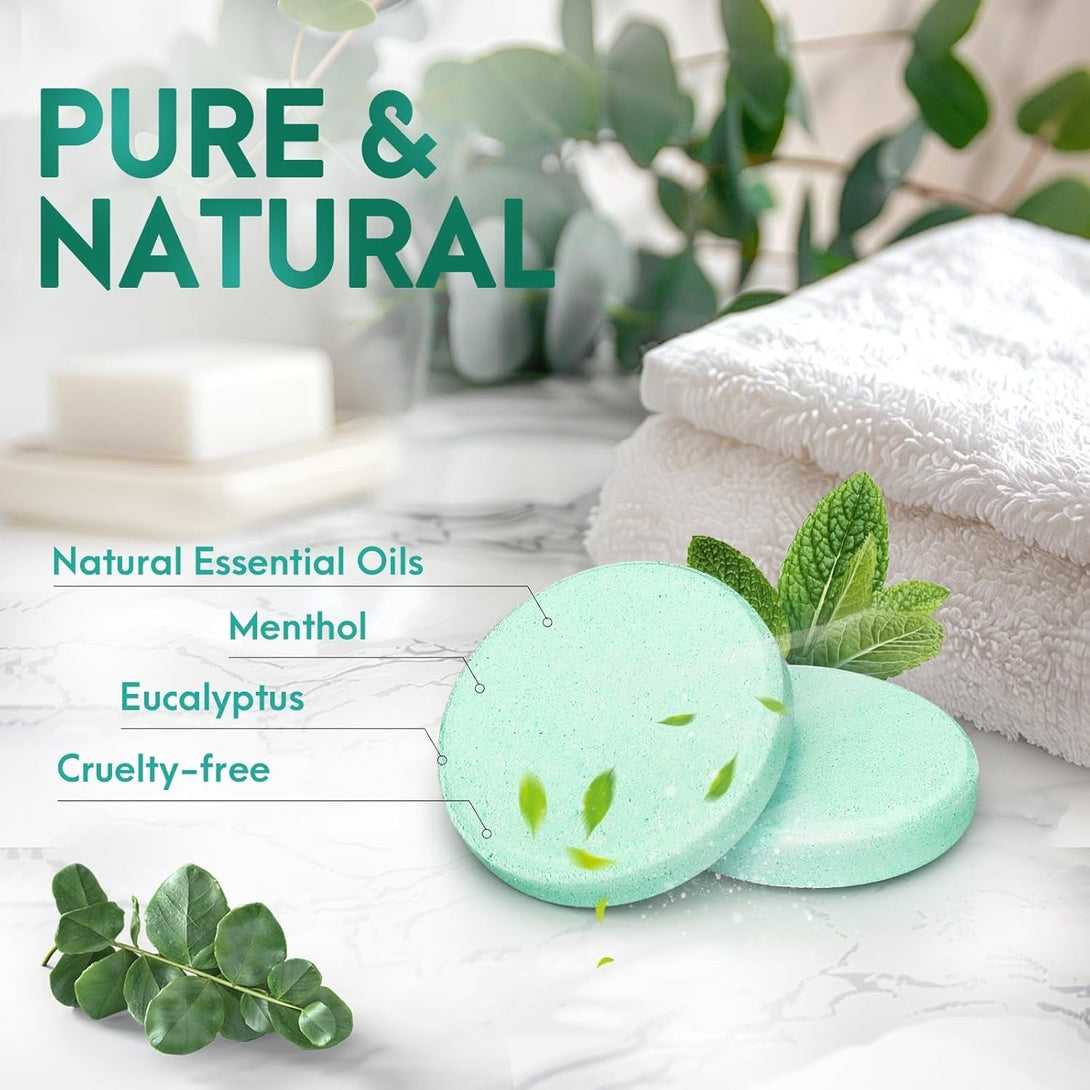 Dad Gifts for Fathers Day from Daughter Son Wife: Eucalyptus Shower Steamers Aromatherapy, 6 Packs Eucalyptus Mint Shower Bombs with Natural Essential, Birthday, Stress Relief Self Care for Men Women