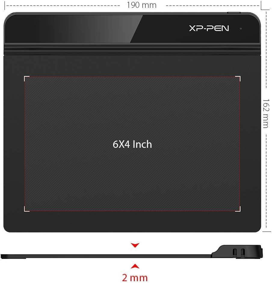 Drawing Tablet Xppen Starg640 Digital Graphic Tablet 6X4 Inch Art Tablet with Battery-Free Stylus Pen Tablet for Mac, Windows and Chromebook (Drawing/E-Learning/Remote-Working)