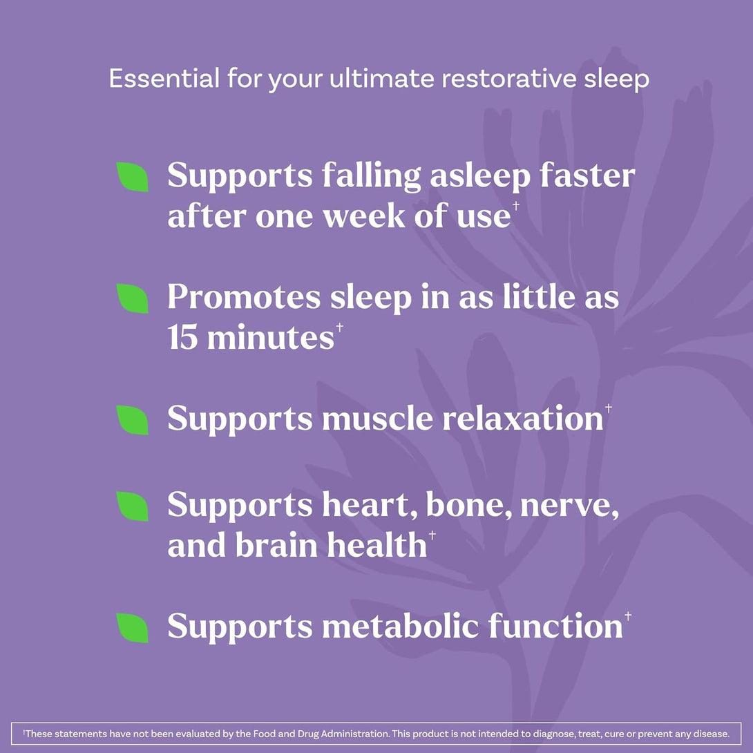 Natrol Sleep & Restore Capsules - Calm Magnesium Glycinate, Magnesium Sleep Aid with GABA, Melatonin 5Mg, Botanical Blend, 30 Day Supply