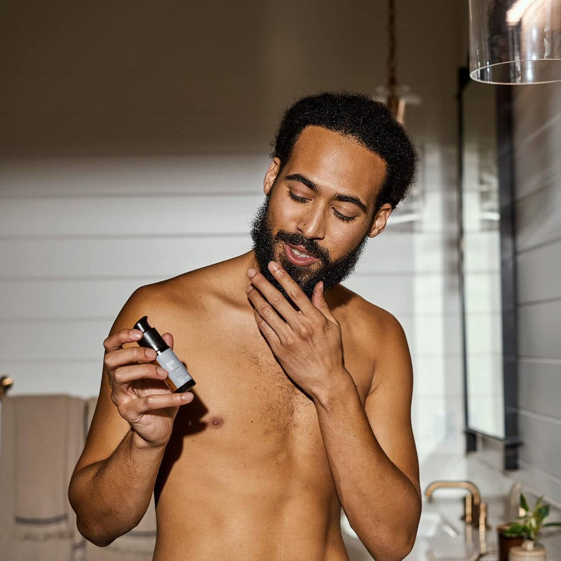 MANSCAPED® Beard Oil, Moisturizing Serum with Jojoba Seed, Sunflower, Sweet Almond Oils for a Nourishing, Hydrating Shine, (1 Fl Oz) 1-Pack