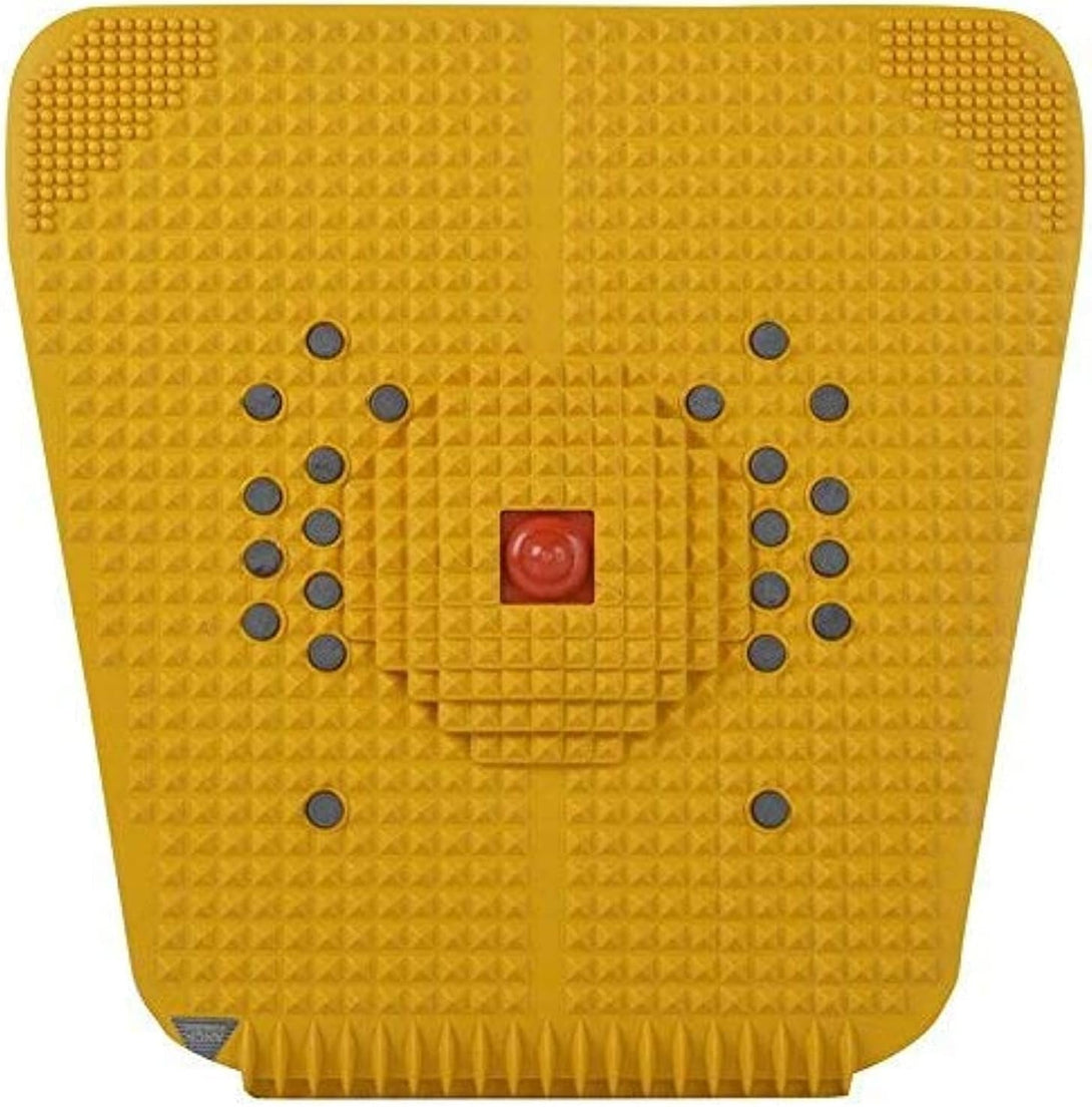 ALS Acupressure Blood Circulation Acupressure Power Mat with 24 Magnets – Foot Massager & Acupressure Plate (Yellow)