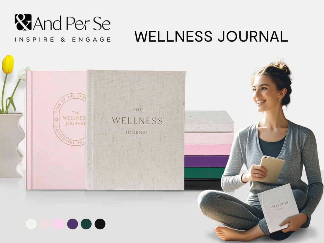 And per Se Wellness Journal, 91 Days Self-Care Journal to Practice Positive Thinking, Mindfulness & Reflection, Undated Daily Wellness Planner for Women & Men(Beige)