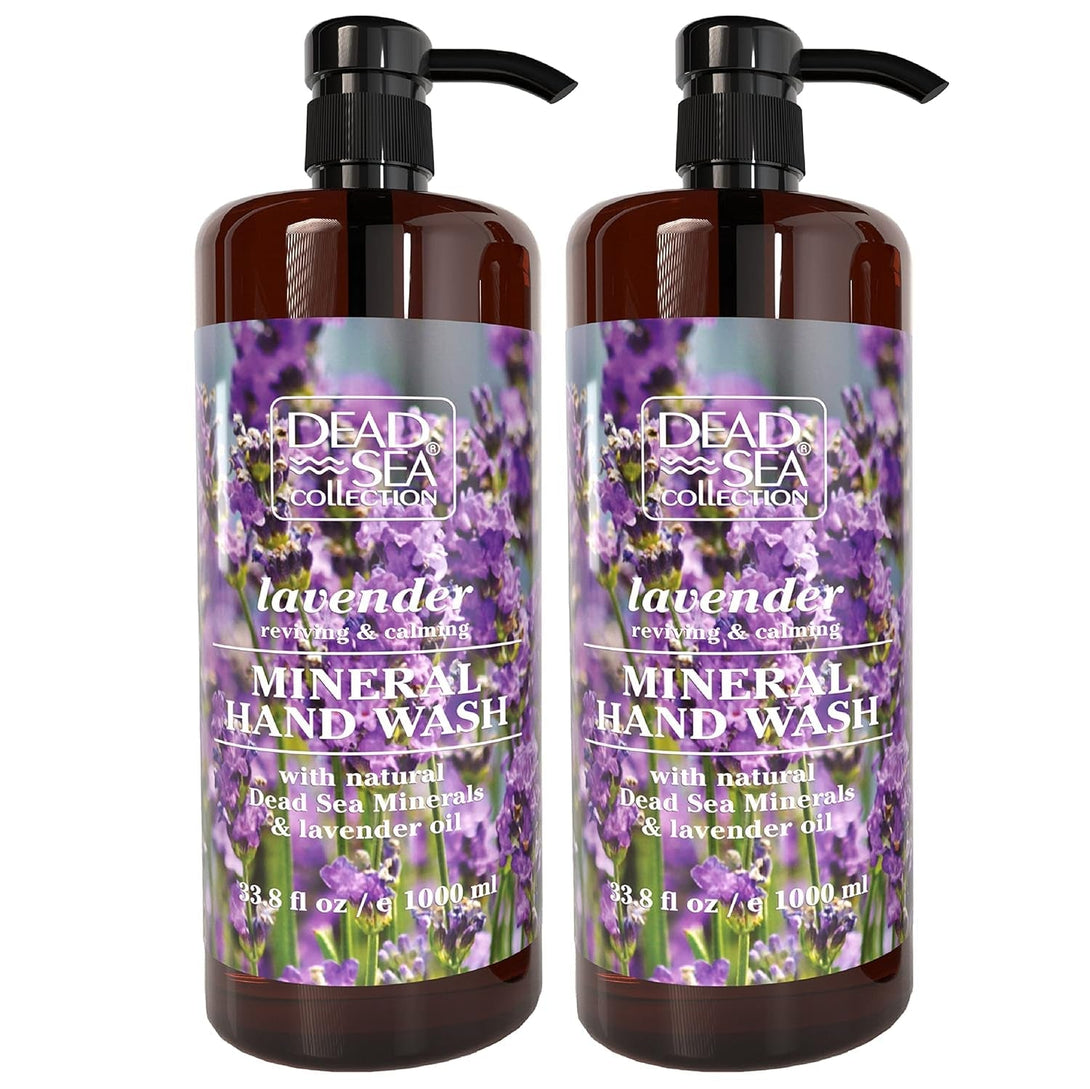 Dead Sea Collection Lavender Liquid Hand Soap - Pack of 2 (33.8 Fl. Oz Each)