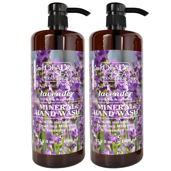 Dead Sea Collection Lavender Liquid Hand Soap - Pack of 2 (33.8 Fl. Oz Each)