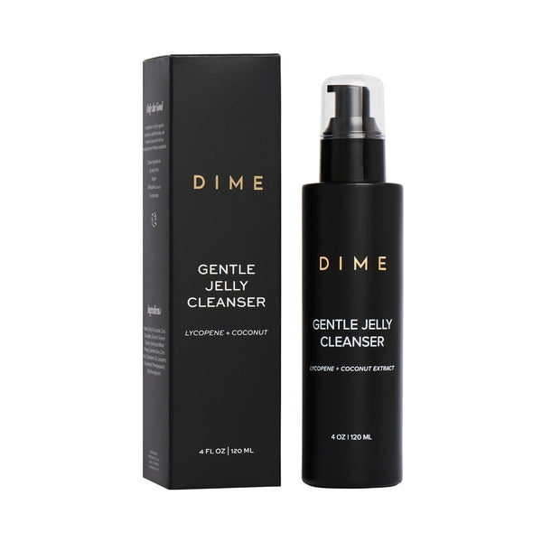 DIME Beauty Gentle Jelly Cleanser, Hydrating Facial Cleanser and Makeup Remover with Vitamin E, Sensitive Skin Face Wash, 4 Oz / 120 Ml