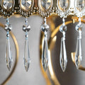 20Pcs Chandelier Icicle Crystal Prisms with Bead Crystals Lighting Lamp Replacement Parts (63Mm, Clear)