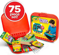 Crayola Create 'N Carry Art Set (75Pcs), 2-In-1 Lap Desk & Carrying Case, Art Kit for Kids Crafts, Drawing & Coloring Supplies, Easter Gifts for Kids