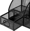 Amazon Basics Mesh Pen Holder and Organizer, Black, â9.1" X 5.9" X 5.5