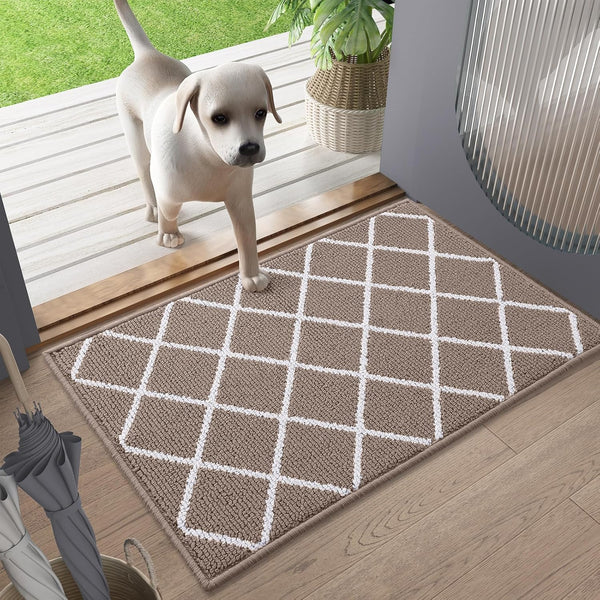 Finchitty Indoor Door Mat, Dirt Resistant and Absorbent, Low-Profile, Non-Slip, Washable inside Floor Mats for Front Door, Back, and Entrance, 32