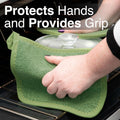 RITZ Terry Potholder & Hot Pad: Heat Resistant, Durable 100% Cotton â Ergonomically Designed for Optimal Grip, Easy-Care Machine Washable, Perfect