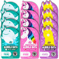 Tub Works® Magical Kids Bubble Bath, Variety 12 Pack | Creates Colorful Water & Tons of Foam Bath Bubbles | Nontoxic | Character-Themed Bubble