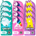 Tub Works® Magical Kids Bubble Bath, Variety 12 Pack | Creates Colorful Water & Tons of Foam Bath Bubbles | Nontoxic | Character-Themed Bubble