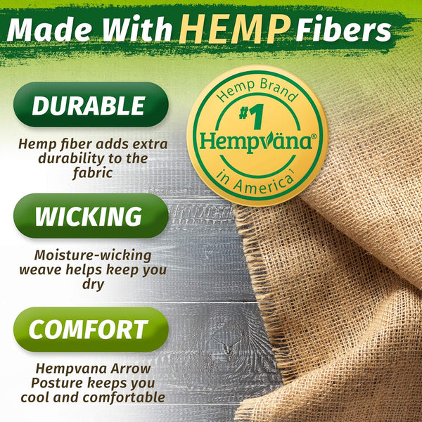 Hempvana Arrow Posture - Fully Adjustable Posture Support & Posture Corrector for Upper Body - Helps Correct Slouching, Text Neck and Hunching