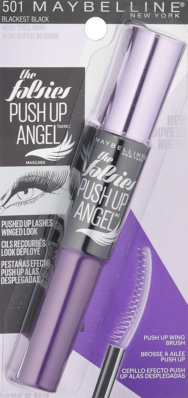 Maybelline Volum' Express Falsies Push up Angel Washable Mascara, Blackest Black, 1 Count