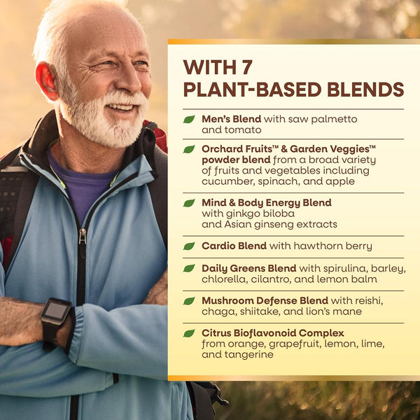 Nature's Way Alive! Men’s 50+ Daily Ultra Multivitamin, High Potency Formula, Supports Healthy Brain, Eyes & Heart*, with Methylated B12,