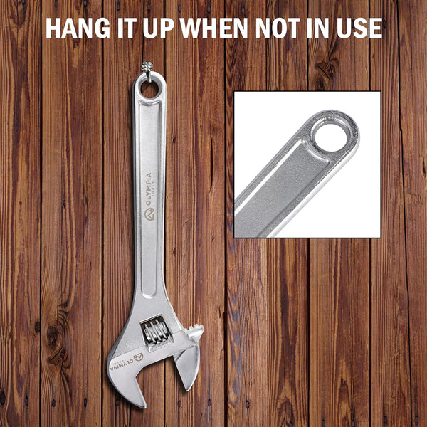 Olympia Tools 01-012 12" Adjustable Wrench 12-Inch