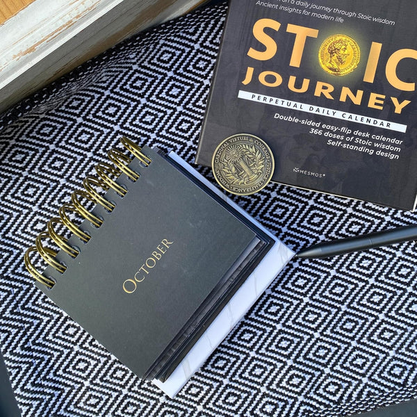 MESMOS 366 Daily Stoic Calendar, Inspirational Gifts for Men, Father'S Day Gifts for Dad, Daily Affirmations Office Desk Decor for Men,