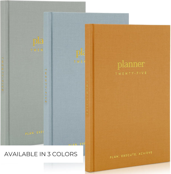 Beautiful 2025 Daily Planner - 7" X 10" Planner for Women or Men with Weekly & Monthly Spreads for Easy Planning - Beautiful Calendar Book to