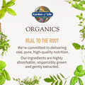 Garden of Life Organics Whole Food Multivitamin for Men, 60 Tablets, Vegan Mens Vitamins and Minerals for Mens Health and Well-Being, Certified