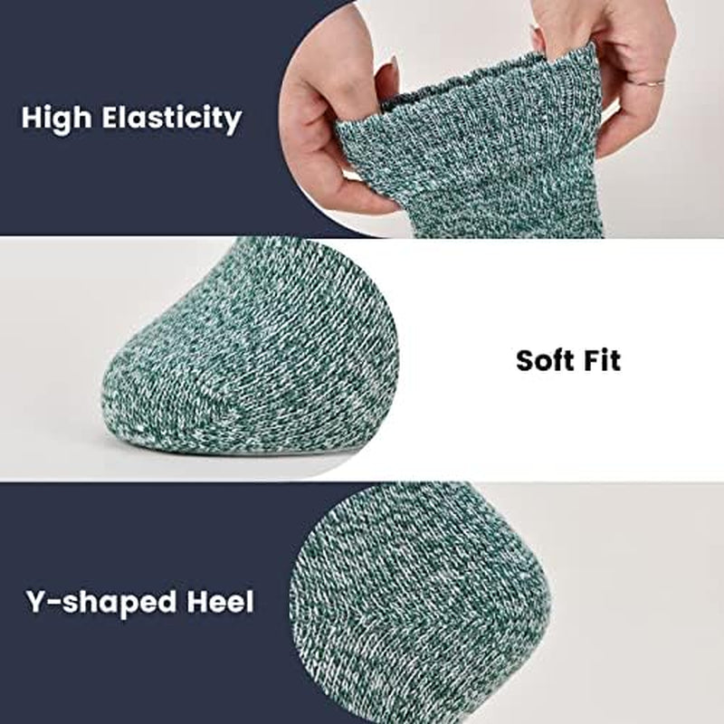 Pleneal Wool Socks for Women and Men - Winter Warm, Cozy Knit Boot Socks