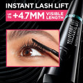 L'Oreal Paris Telescopic Lift Mascara, Lengthening and Volumizing Eye Makeup, Lash Lift with up to 36HR Wear, Waterproof, Black, 0.33 Fl Oz