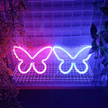 JYWJ Butterfly Neon Sign,USB or 3-AA Battery Powered Neon Light,LED Table Decoration,Bedroom Wall Decoration,Birthday Gift,Wedding Supplies
