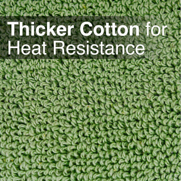 RITZ Terry Potholder & Hot Pad: Heat Resistant, Durable 100% Cotton â Ergonomically Designed for Optimal Grip, Easy-Care Machine Washable, Perfect