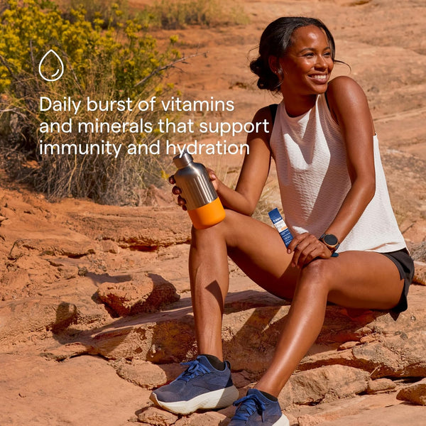 Trace Minerals Powerpak plus Immunity - Hydration Support Supplement - Vitamin & Mineral Powder with Elderberry - Powder Packet to Aid Immunity &