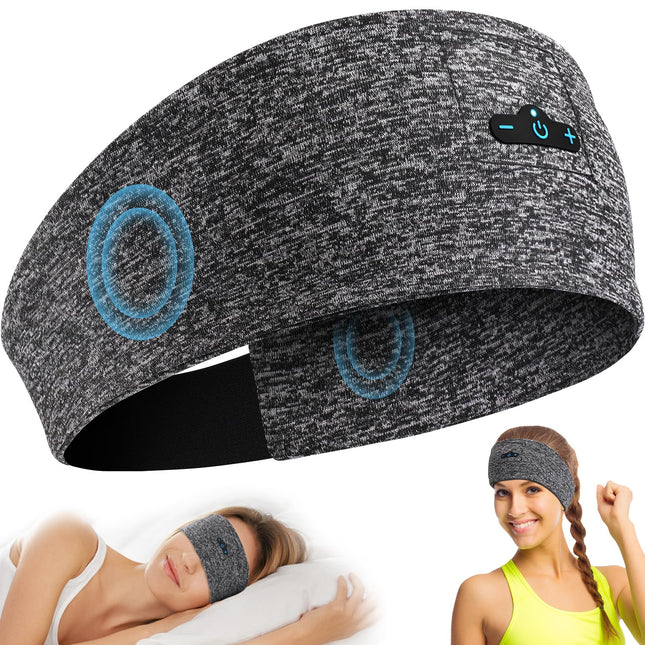Sleep Headphones Bluetooth Headband for Side Sleeper, 14 Hours Playtime, Wireless Headband Headphones with HD Stereo Spe