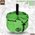 Graintex 18 Pockets Grab Bag Rip-stop Canvas Drawstring Closure, Small Part Organizer Pouch, Small Tools, Screws, Parts, Parachute Tool Bag for