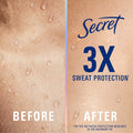 Secret Clinical Strength Antiperspirant Deodorant for Women, 3X Stress Protection, 72Hr Sweat & Odor Protection, PH Balancing Minerals, Invisible