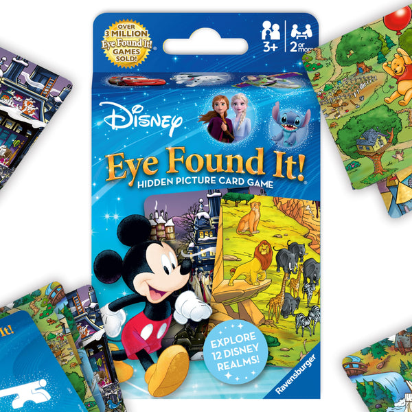 Ravensburger World of Disney Eye Found It! Card Game - Fun Disney Trip Essential | Skill-Building Family Game | Stocking Stuffer for Kids 3-5 |