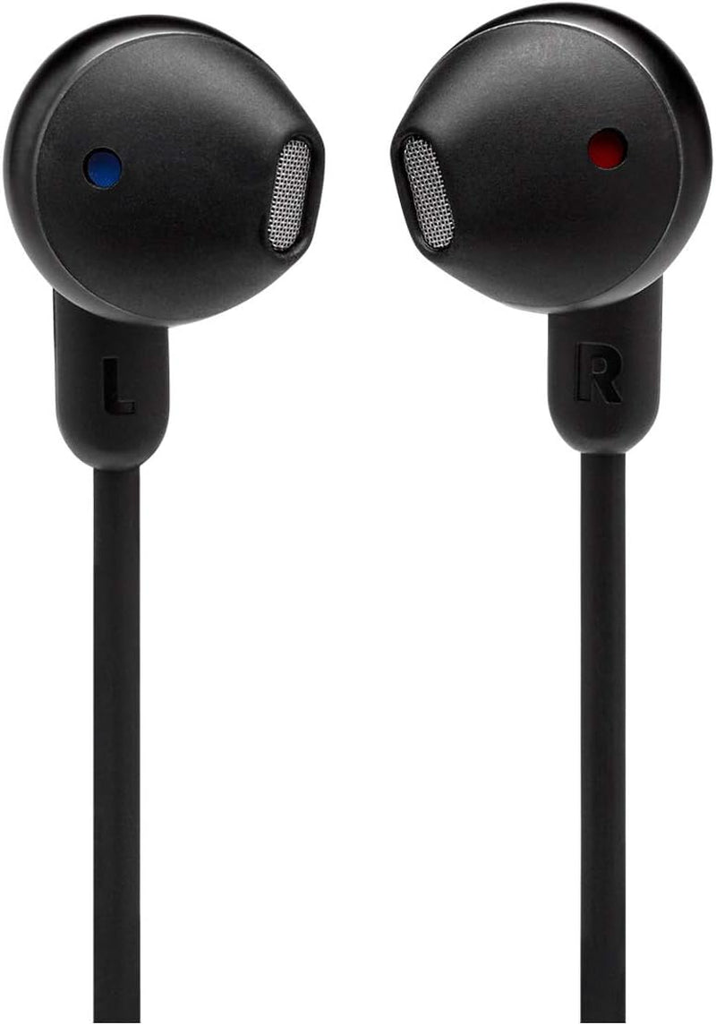 JBL Tune 215 - Bluetooth Wireless In-Ear Headphones with 3-Button Mic/Remote and Flat Cable - Black, Small