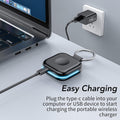 HUOTO Portable Charger for Apple Watch,Wireless Magnetic Iwatch Charger 1200Mah Power Bank Travel Keychain Accessories Smart Chargers for Apple