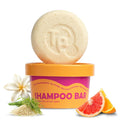 Tree Bottle Shampoo Bar - Nourishing Citrus Essential Oils for All Hair Types - Plastic-Free Solid Shampoo Bar - Gentle Cleanse & Frizz Control -