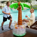 JOYIN 60" Inflatable Palm Tree Cooler, Beach Theme Decor, Pool Party Decorations, Luau Hawaiian Birthday Party Supplies, Ocean Jungle Tropical