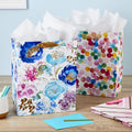 Hallmark 13" Large Gift Bags Assortment with Tissue Paper (Pack of 3: Floral, Chevron, Dots) for Birthdays, Mother'S Day, Baby Showers, Bridal